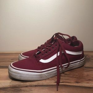 Maroon vans